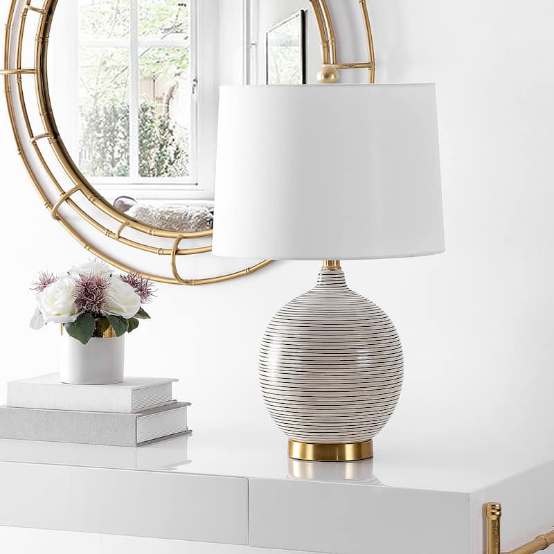 SAFAVIEH Lighting Kremp 23" Table Lamp W/ USB - 14"W x 14"D x 23"H