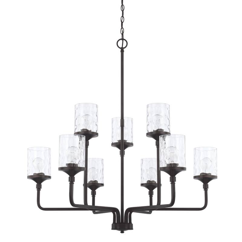 Colton 9-light Chandelier - Matte Black