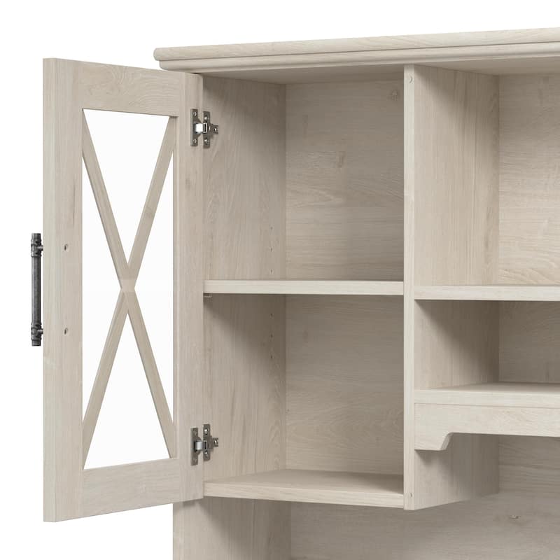 Lennox 60W Sideboard Buffet Cabinet with Hutch by Bush Furniture