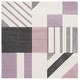 preview thumbnail 14 of 84, SAFAVIEH Hollywood Tatianna Mid-Century Modern Abstract Rug 6'7" Square - Ivory/Purple - Square