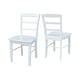 preview thumbnail 73 of 128, International Concepts Solid Wood Madrid Ladderback Chairs, Set of 2 - N/A