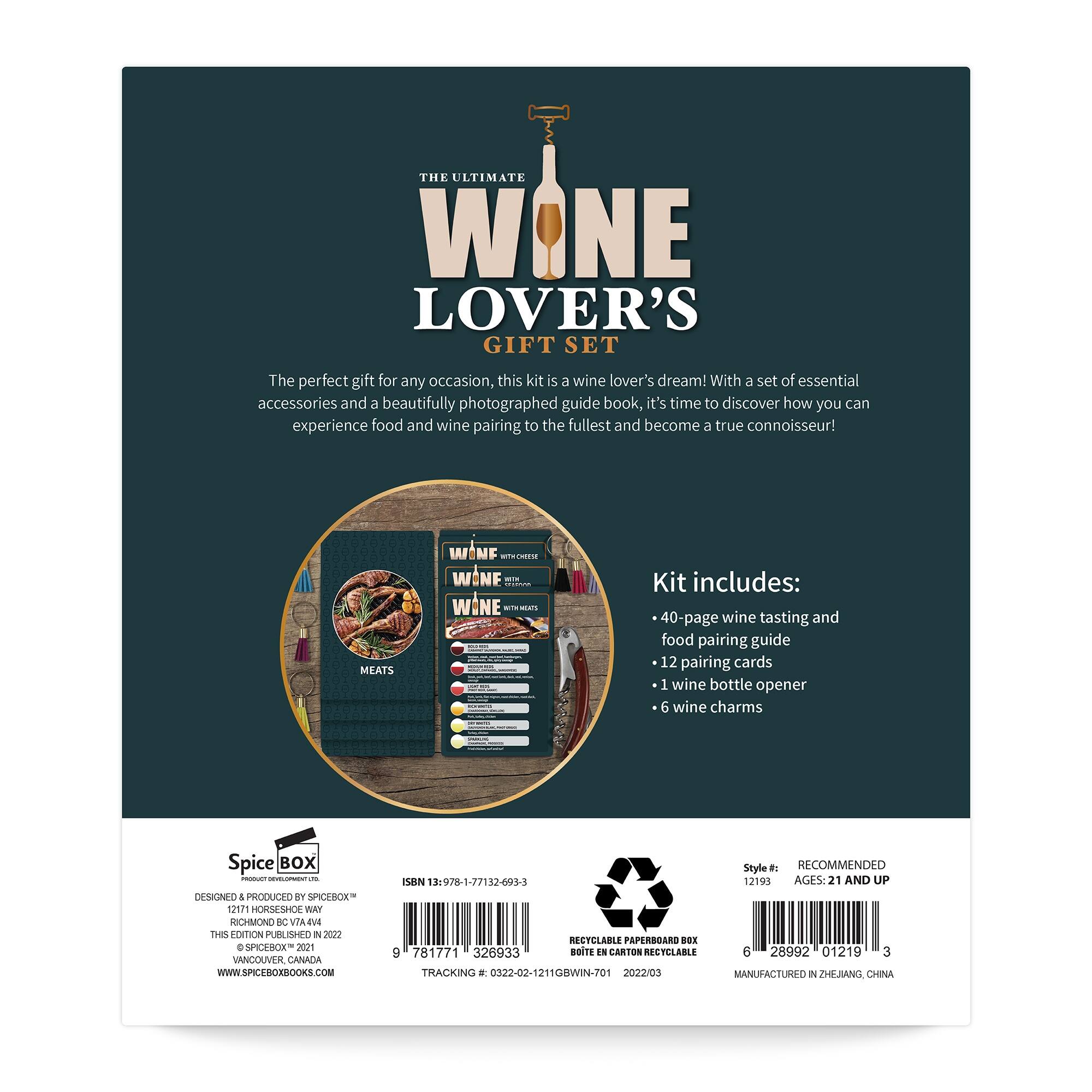 SpiceBox Gift Box Wine Enthusiast Set Elevate Your Wine Experience
