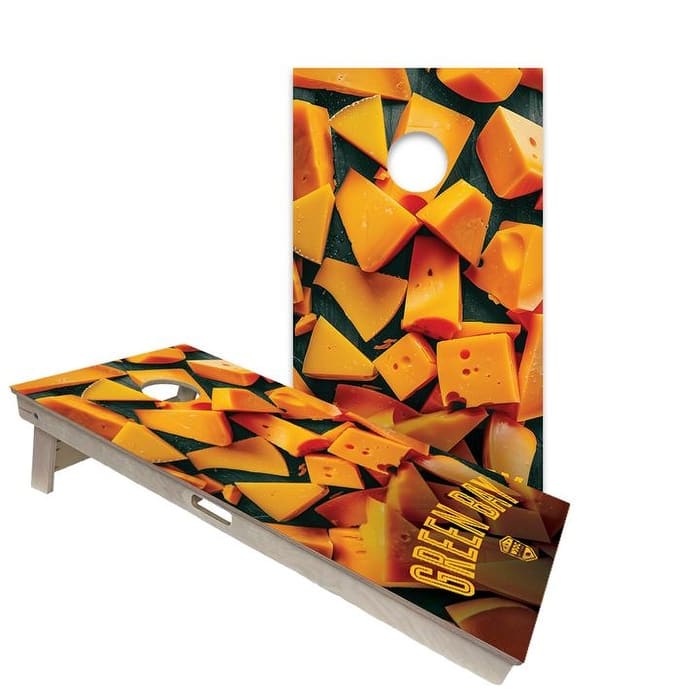 Green Bay Packers Regulation 2x4 Cornhole Board Set - All-Weather - Include LED Lights