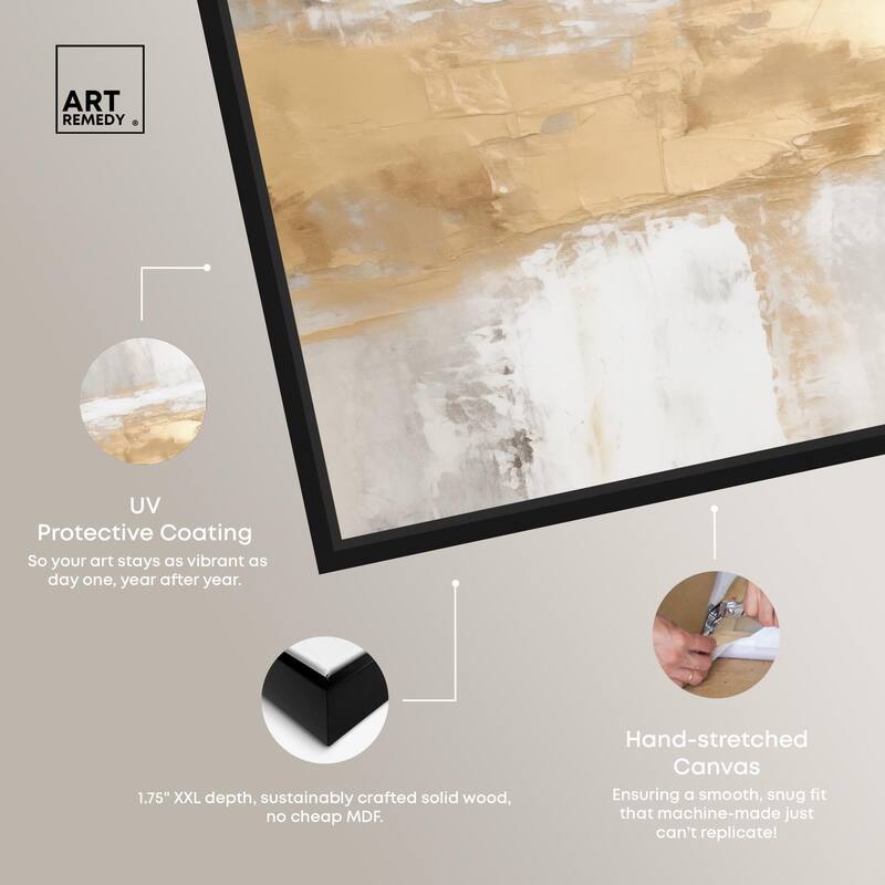 Melted Goldscape III Canvas by Art Remedy