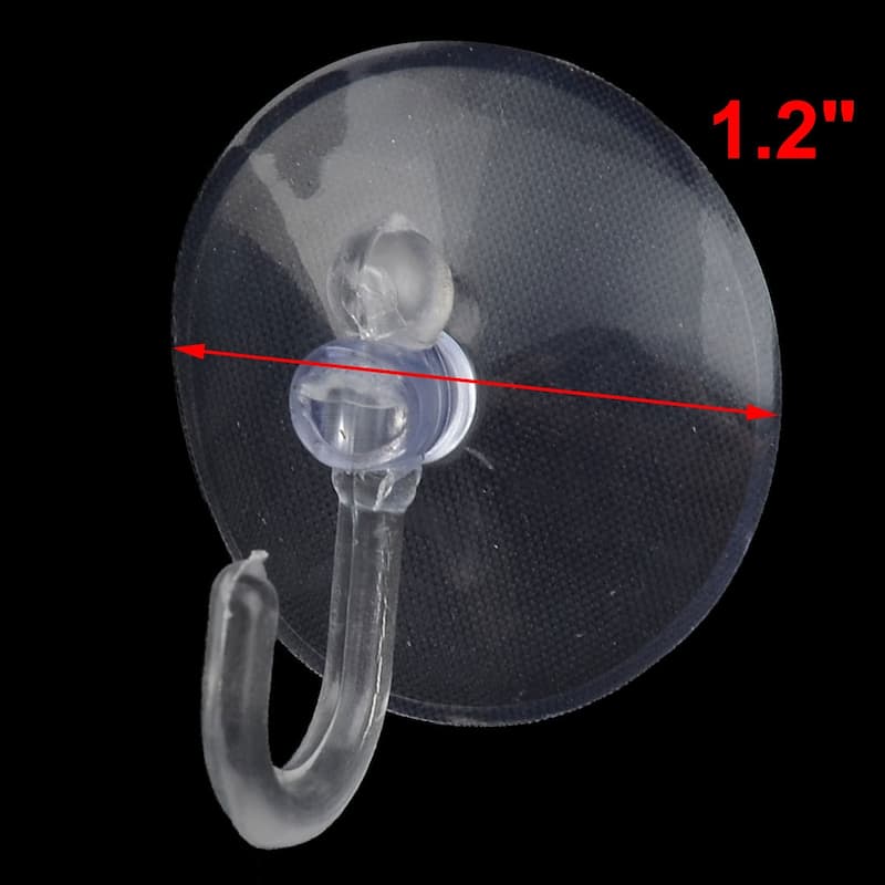 Rubber Window Glass Wall Suction Cup Hook Sucker Hanger 25mm Dia 23pcs - Clear - 1" x 0.8"(D*T)