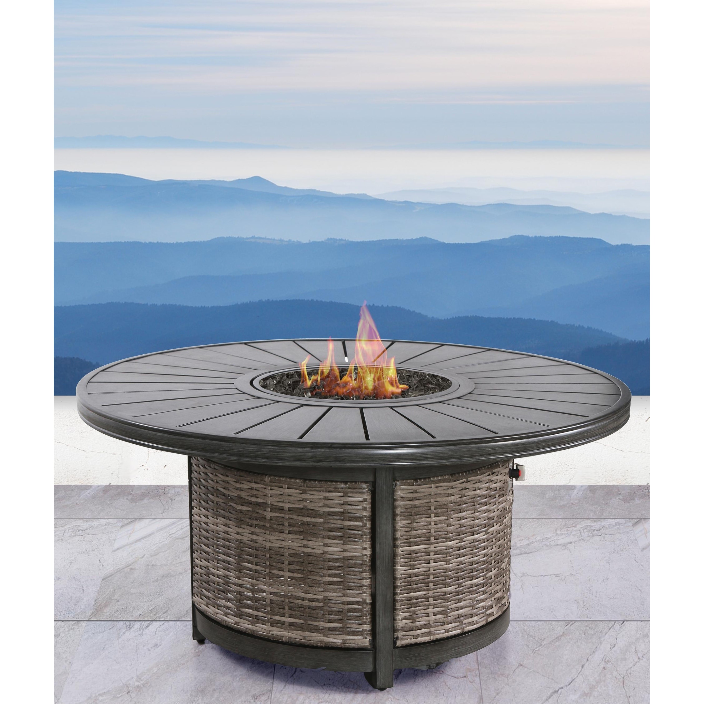 Overstock propane fire clearance pit