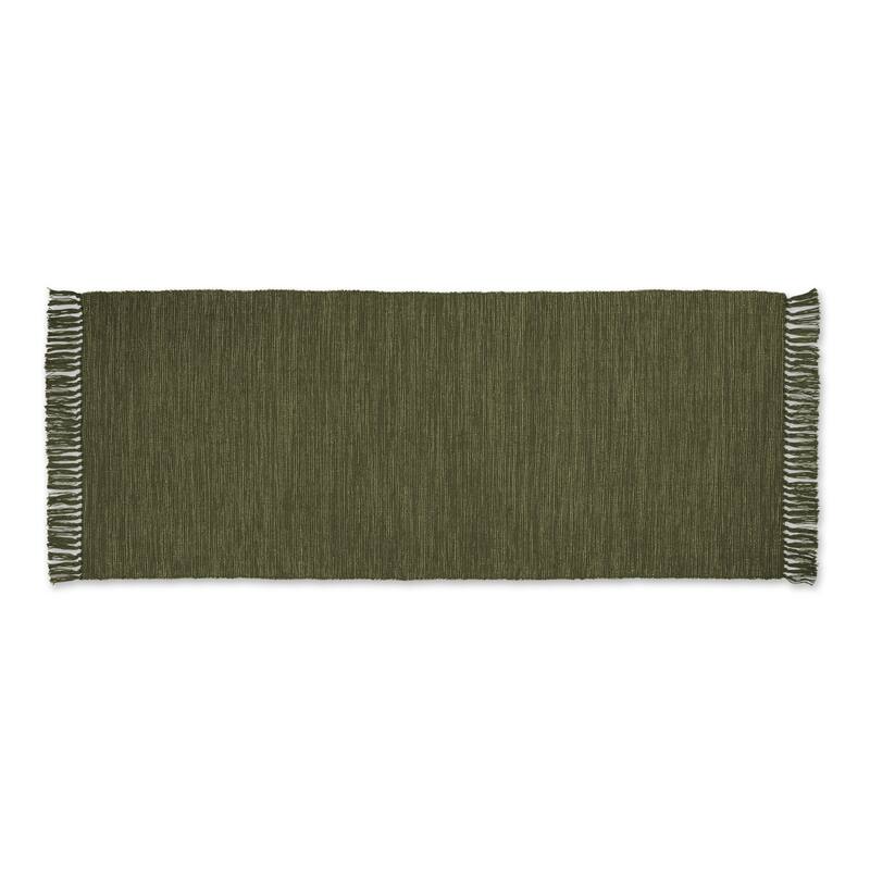 DII Gray and Off White 2-Tone Ribbed Rug 2x3 Ft - 24.0 In. L X 36.0 In. W X 0.2 In. H