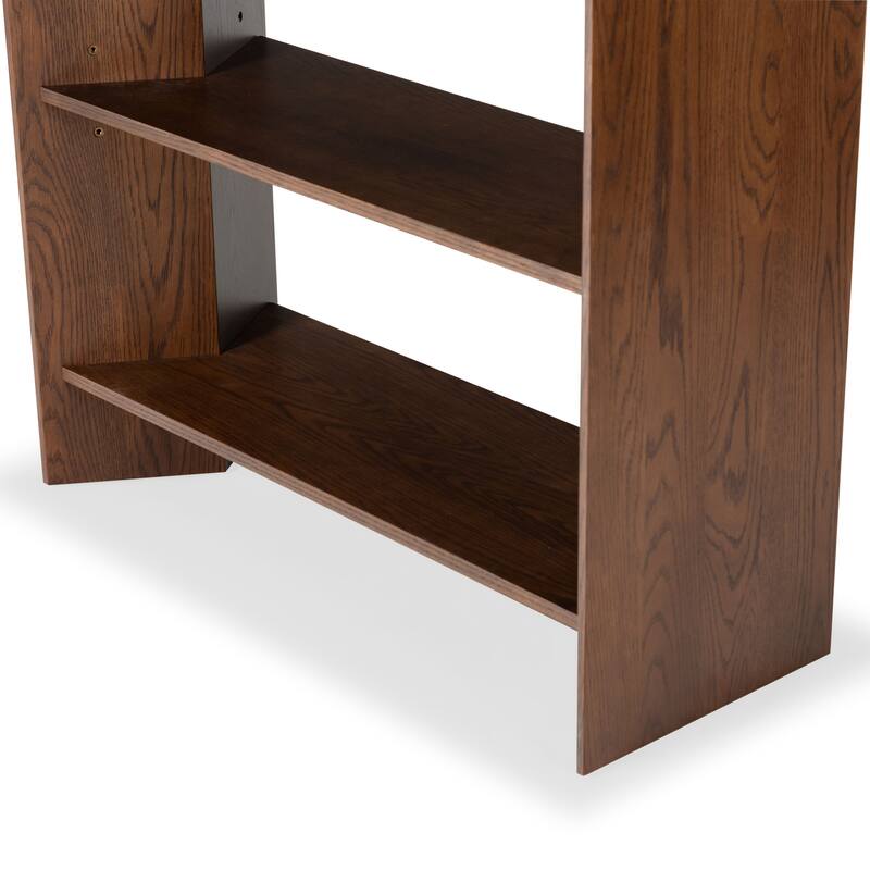 SAFAVIEH Couture Norrington Wood 5 Shelf Bookshelf - 38"W x 15"D x 76"H