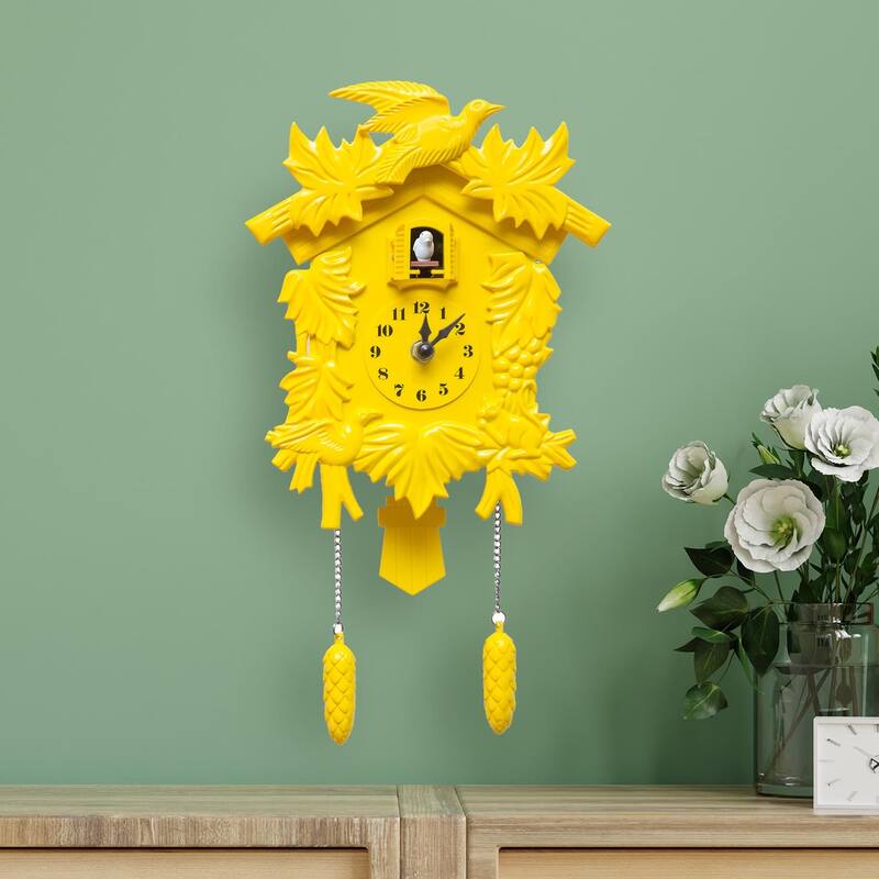 Walplus Yellow Cuckoo Clock DIY Art Home Decoration Home Decor Idea