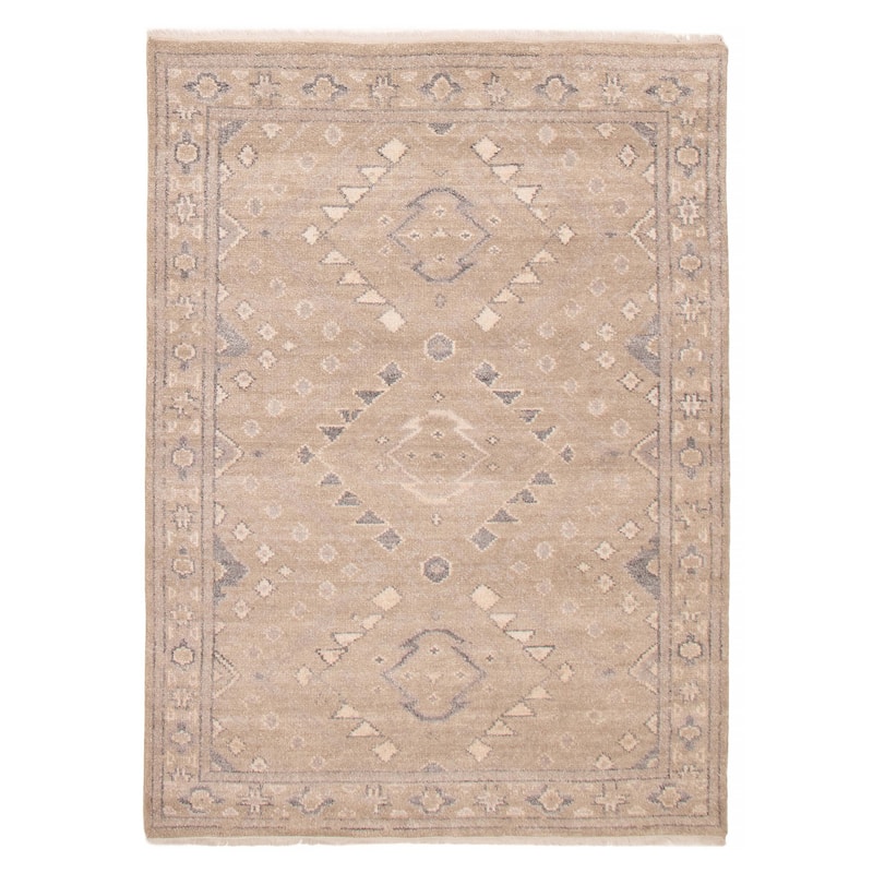 ECARPETGALLERY Hand-knotted Jules Serapi Taupe Wool Rug - 5'3 x 7'8 - Taupe - 5'3 x 7'8