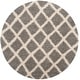 preview thumbnail 114 of 118, SAFAVIEH Dallas Shag Melahat Trellis 1.5-inch Thick Rug 6' Round - Grey/Ivory - Round
