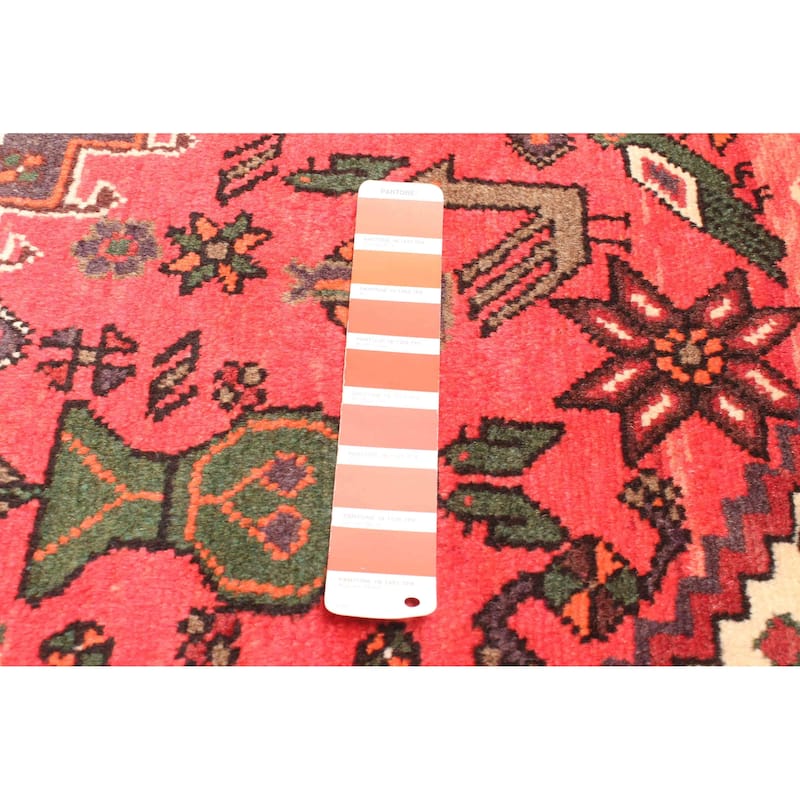 ECARPETGALLERY Hand-knotted Andelz Red Wool Rug - 4'4 x 6'5