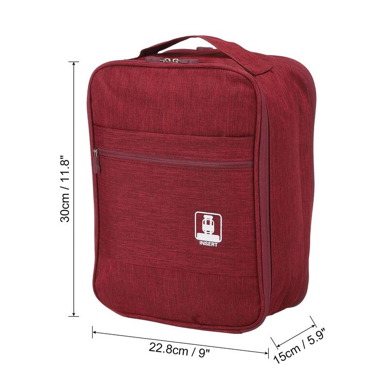 Shoe Bags for Travel, Holds 3-4 Pairs of Shoes Bag - Red