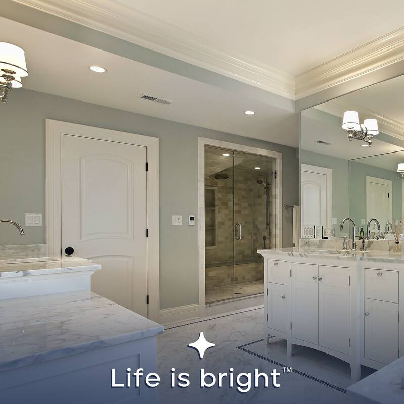 LUXRITE 6 Inch Canless Spotlight LED Recessed Light 5CCT Dimmable 800/1050/1250 Lumens CRI 90 10W/13W/15W ETL 4 Pack