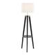 Option Black Wood/Black Metal/White Linen