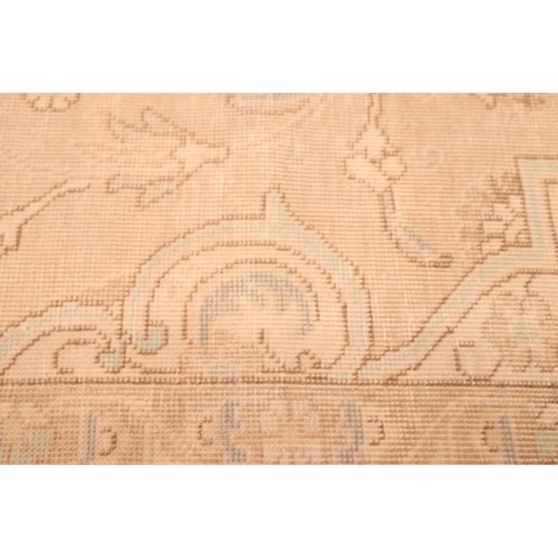 ECARPETGALLERY Hand-knotted Antalya Vintage Tan Wool Rug - 8'0 x 11'0