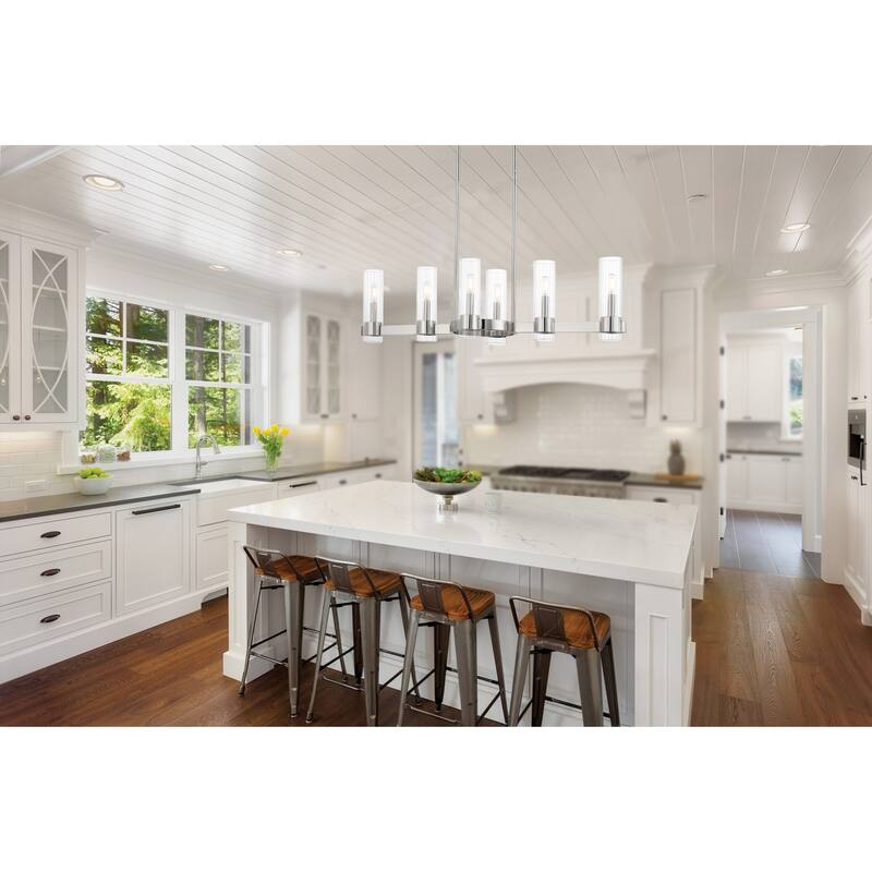 Minka Lavery Vernon Place 6 Light 42" Wide Linear Chandelier