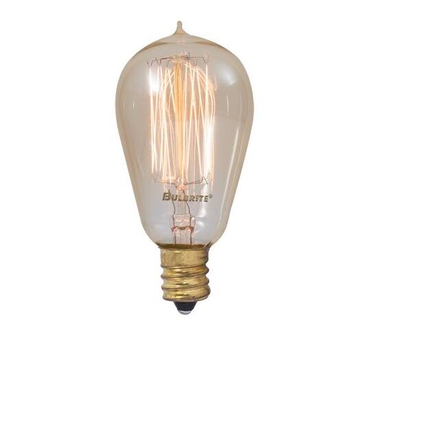Bulbrite Pack of (4) Dimmable Antique Nostalgic Filament Incandescent Bulb