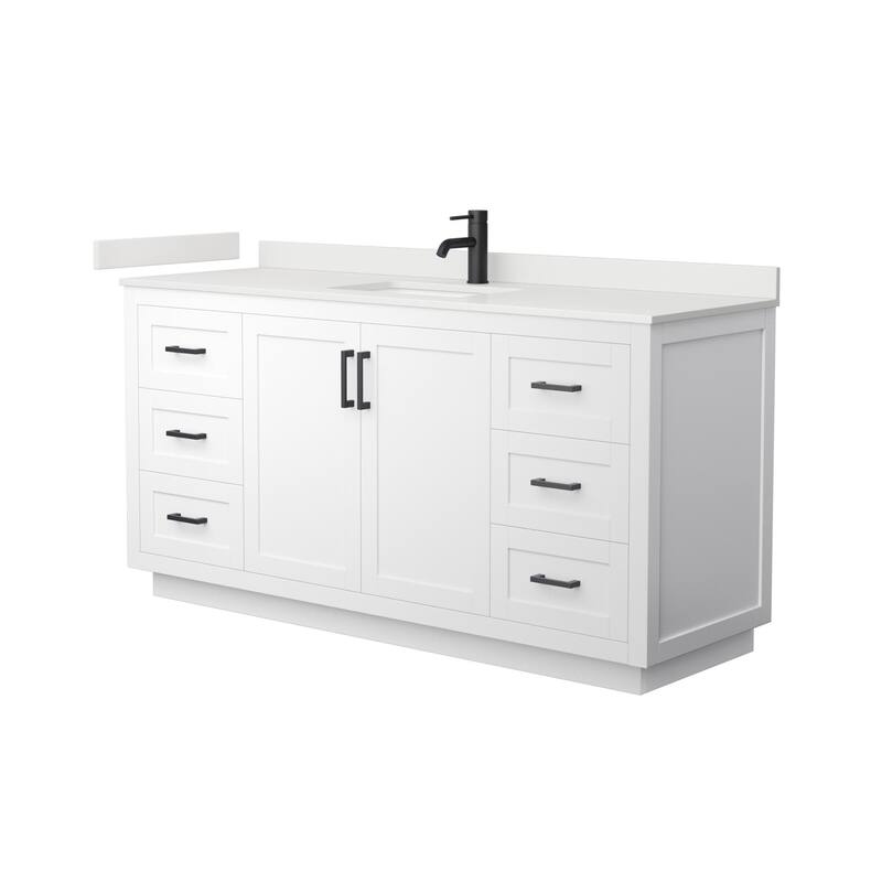 Wyndham Collection WCF292966S-QTZ-UNSMXX Miranda 66" Free Standing