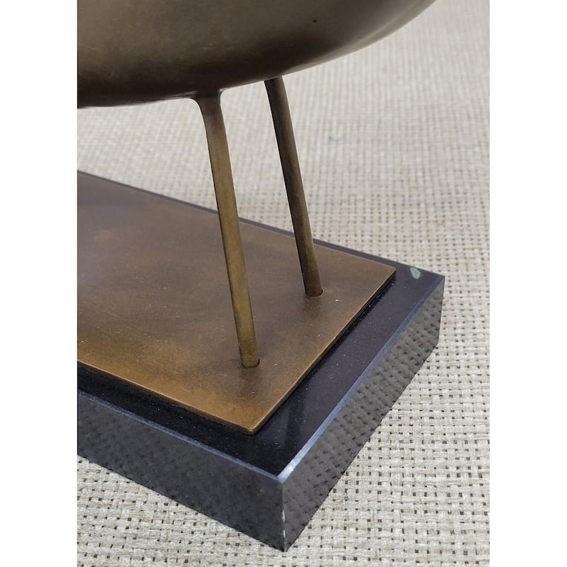 Signed Original Williams Modern Abstract Mid Century Bird Bronze Sculpture