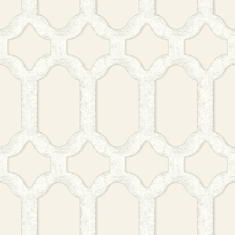 Chesapeake Chervil Cream Trellis Wallpaper