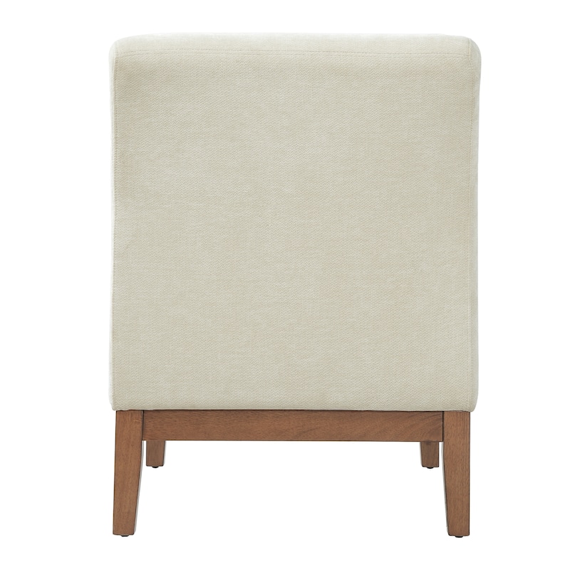 Darcy Brown Leather Slipper Chair by Christopher Knight Home - 24.50" L x 34.25" W x 34.00" H