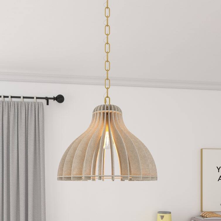 Acroma 1 - Light Kitchen Island Pendant - 1-light - Satin Gold