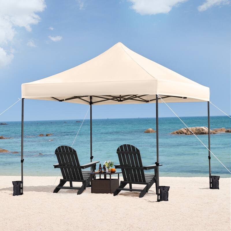 Yaheetech Adjustable Commercial Pop-up Canopy with Wheeled Carry Bag
