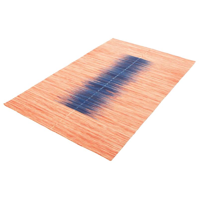 ECARPETGALLERY Flat-Weave Ankara FW Red Wool Kilim - 5'3 x 7'7