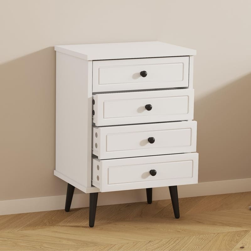 Wood Dresser with 4 Drawers