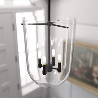 Hunter 14" Sacha 4-Light Pendant - Entry, Dining Room, Kitchen Island - Contemporary, Transitional