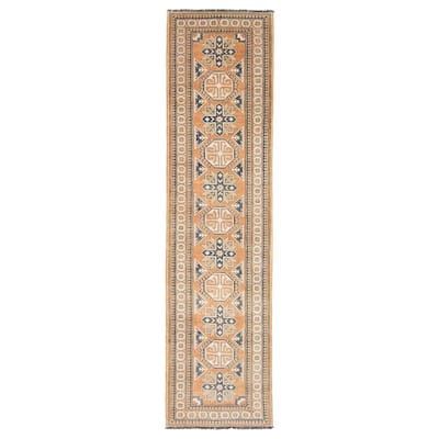 ECARPETGALLERY Hand-knotted Finest Ghazni Copper Wool Rug - 2'9 x 10'9
