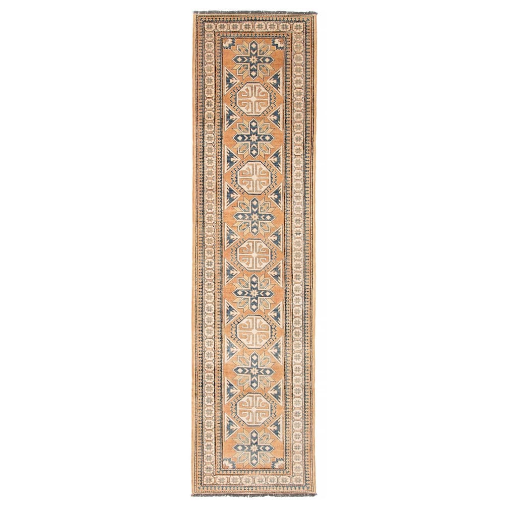 ECARPETGALLERY Hand-knotted Finest Ghazni Copper Wool Rug - 2'9 x 10'9
