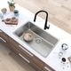 preview thumbnail 13 of 40, STYLISH 27 inches L x 18 inches W Stainless Steel 18 Gauge Single Basin Undermount Kitchen Sink with Basket Strainer
