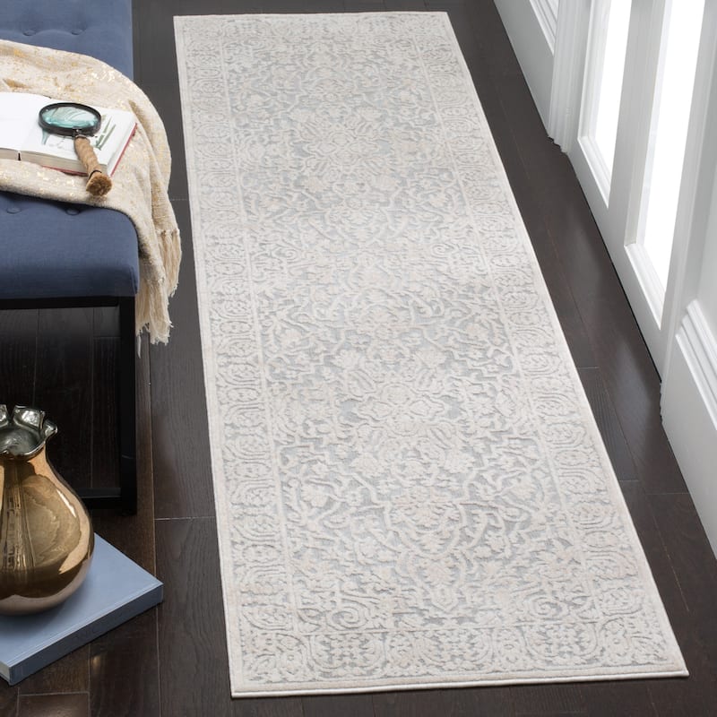 SAFAVIEH Reflection Suhad Oriental Rug - 2'3" x 8' Runner - Light Grey/Cream - Runner