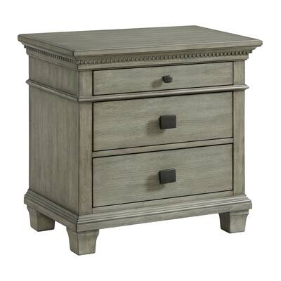 Picket House Furnishings Clovis 3- Drawer Nightstand with USB
