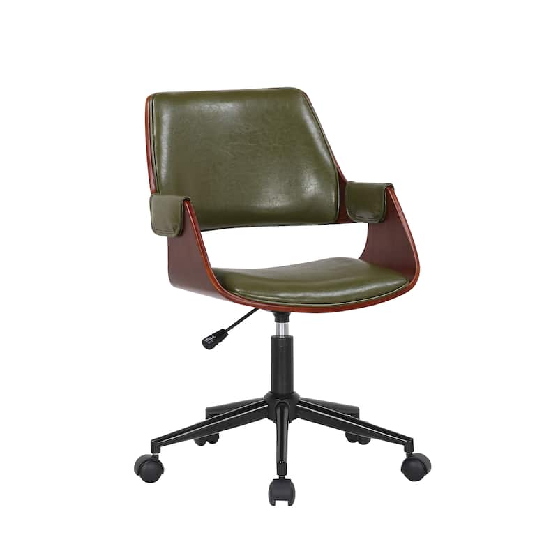 Porthos Home Deluxe Faux Leather Mid-Century Office Chair