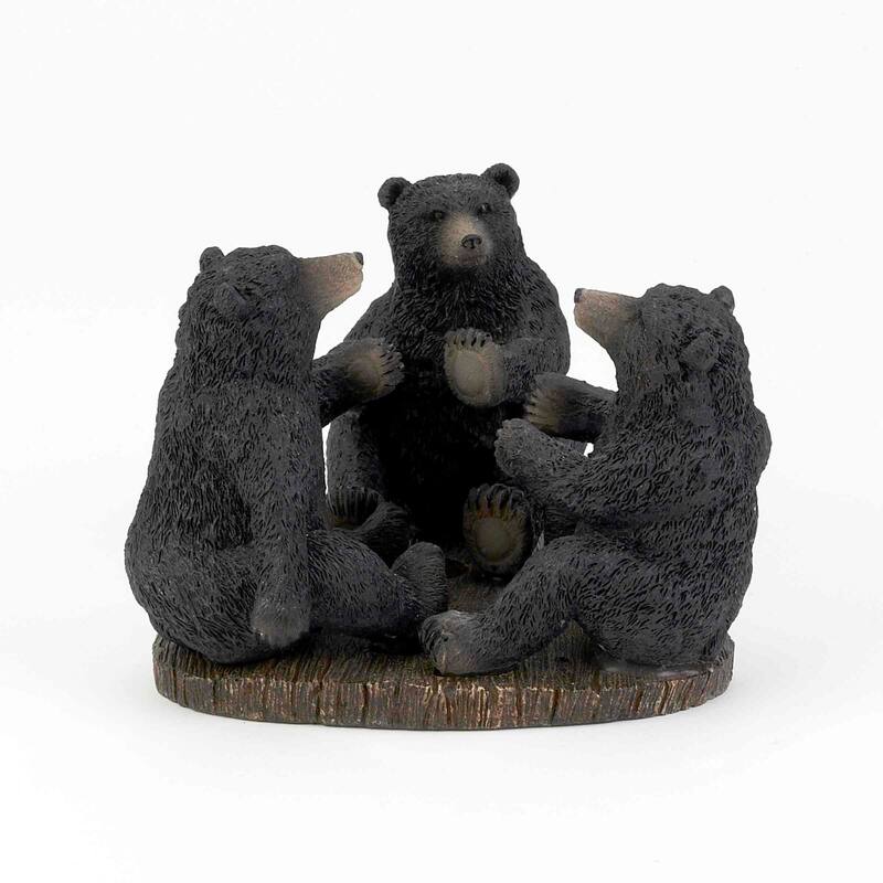 Avanti Linens Black Bear Lodge 4-Piece Bath Accessory Set - Bath Acc 4pc Set - TM, TB, SD, LP