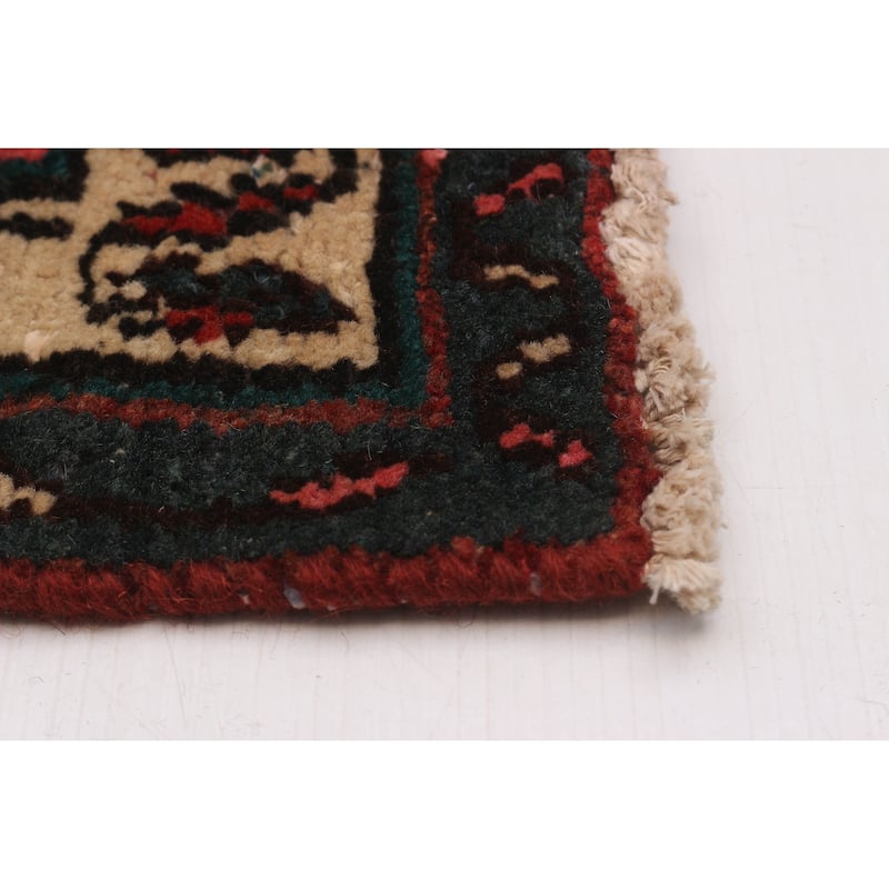 ECARPETGALLERY Hand-knotted Andelz Red Wool Rug - 3'4 x 10'2