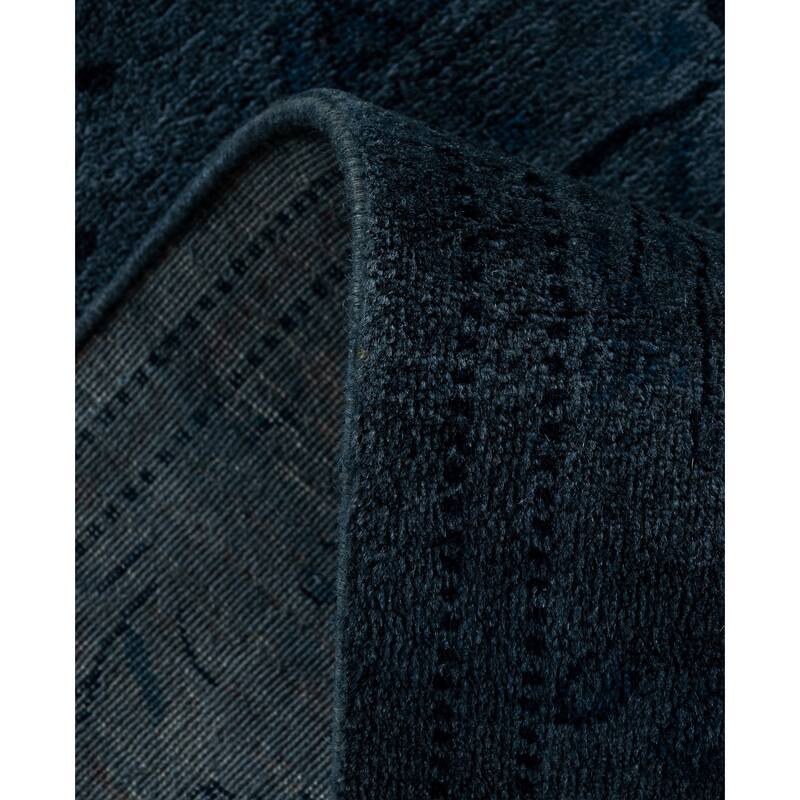Overdyed One-of-a-Kind Hand-Knotted Area Rug - Gray - 3' 1" x 5' 6"