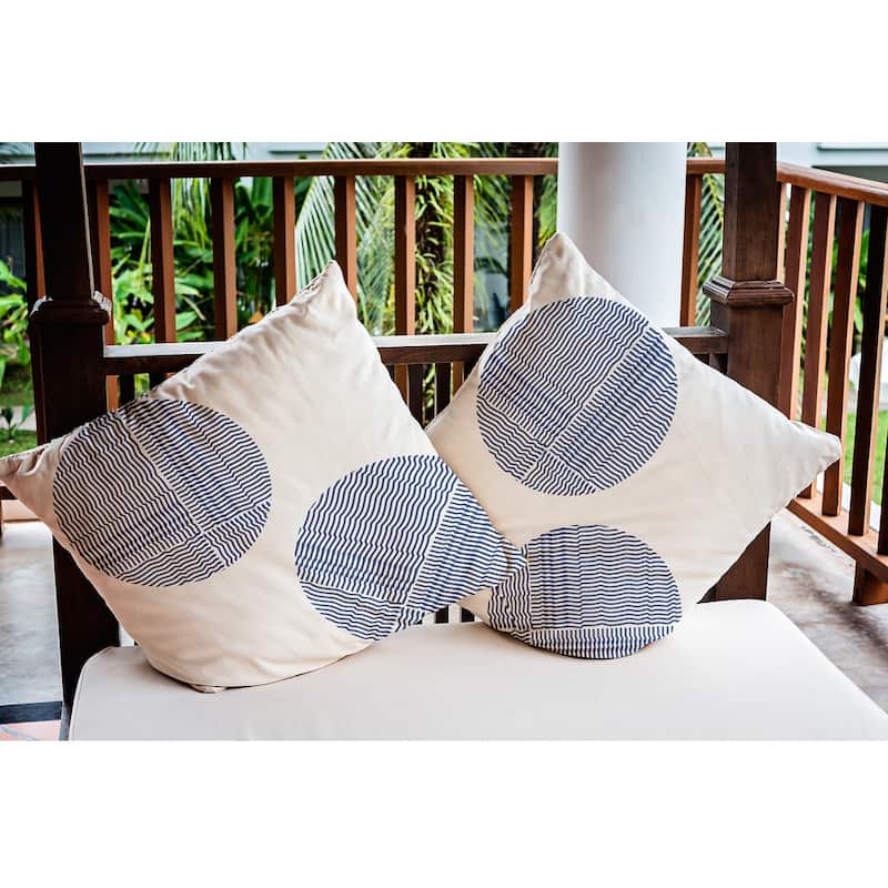 Circles Polyester Indoor/Outdoor Pillow