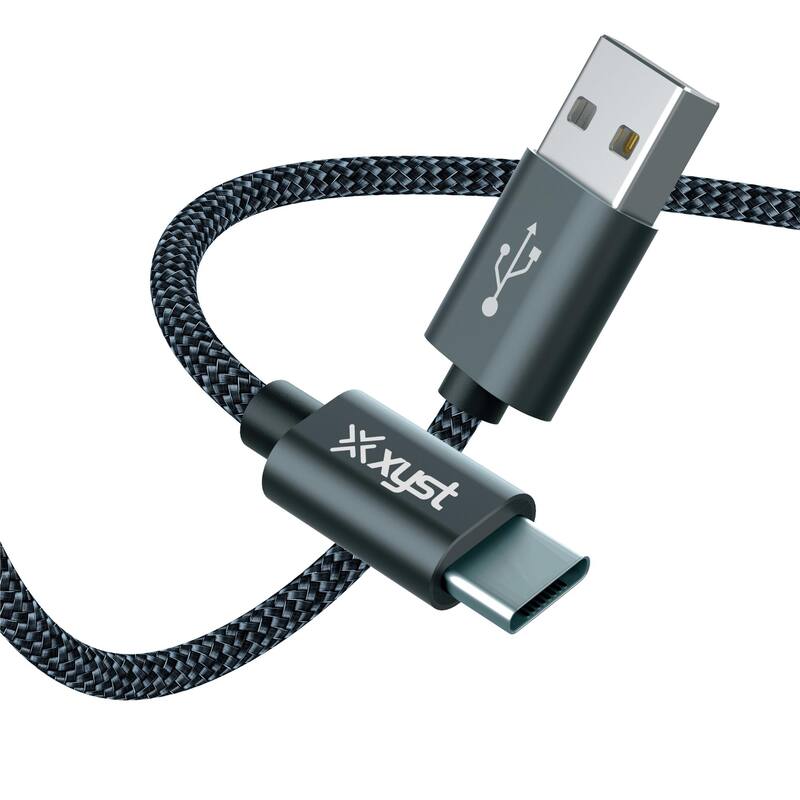 Xyst Charge and Sync USB to USB-C Braided Cable 10Ft