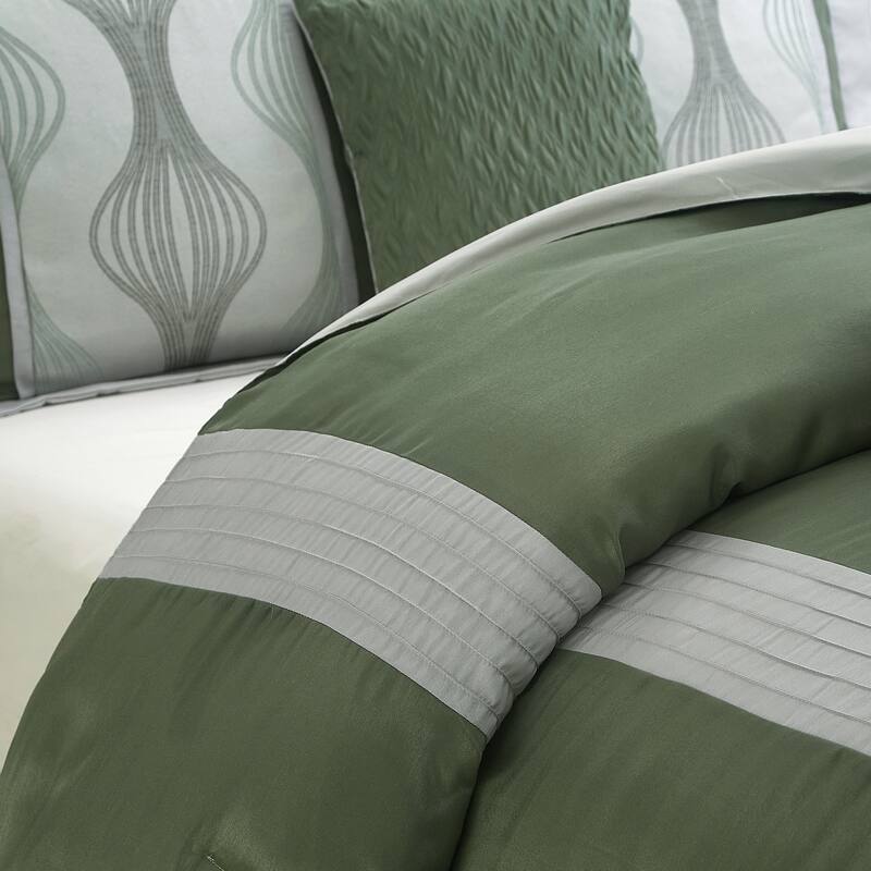 Nanshing Daniella 7-Piece Modern Geometric Comforter Set