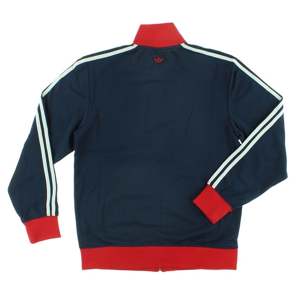 red white and blue adidas track jacket