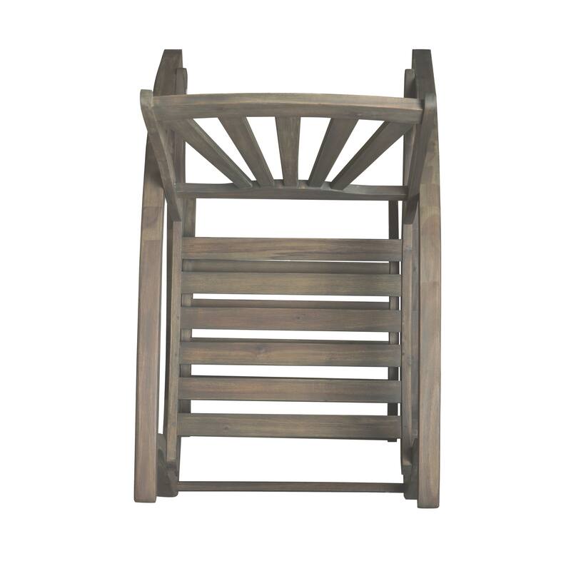 Sunview Outdoor Acacia Rocking Chair with Footrest by Christopher Knight Home