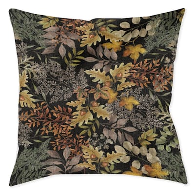 Laural Home Sophisticated Autumn 17" x 18" Woven Decorative Pillow