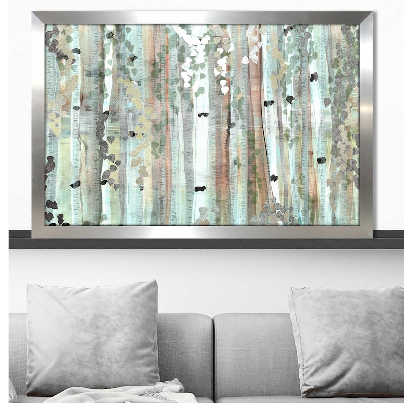 "Spring Birch Meadow" by Susan Jill Print on Acrylic