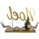 preview thumbnail 6 of 4, 11" Pine and Pine Cone "NOEL" Tabletop Christmas Decor