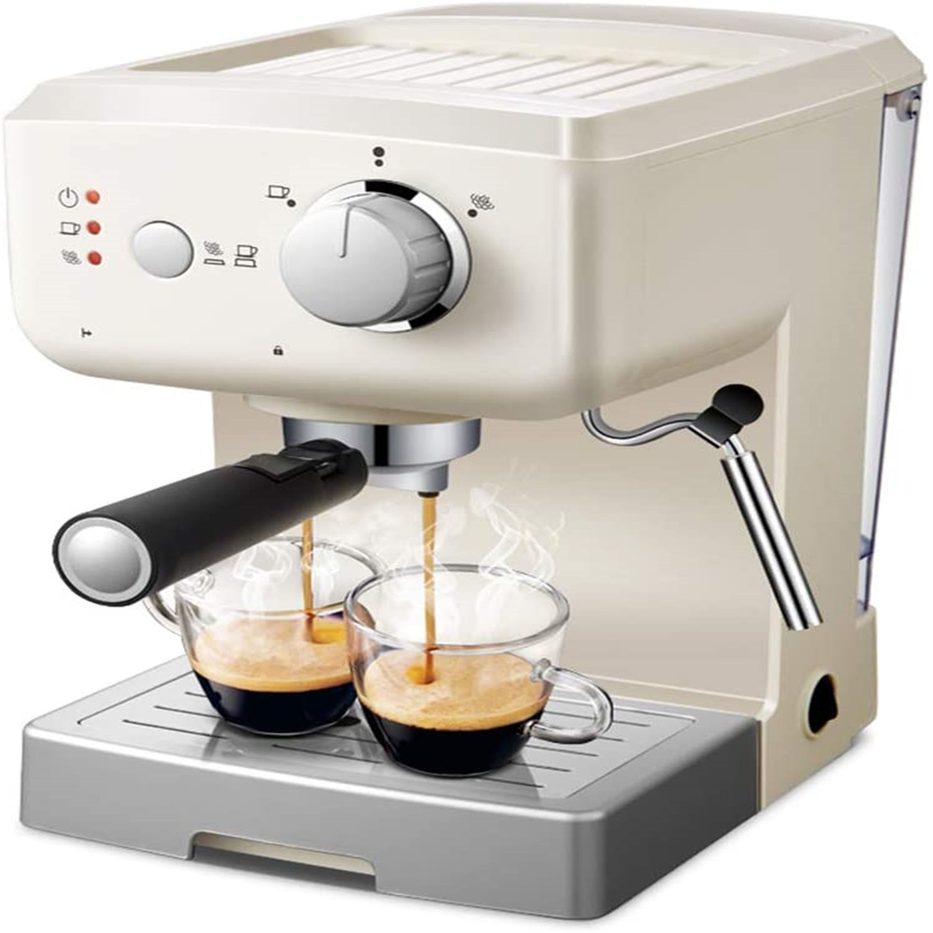 Shop Espresso Machine Coffee Machine Cappuccino Maker 15 Bars Of Pressure 1 25l 1050 W Overstock 31419477