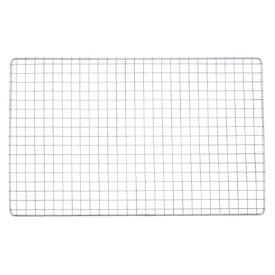 2pcs Square BBQ Grill Net 15.4"x9.4" Stainless Steel Barbecue Mesh for Baking